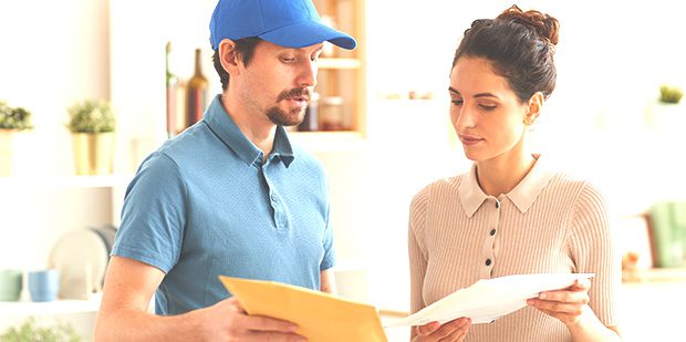 The Process Server (TPS) Agent Serving Legal Papers to an Woman