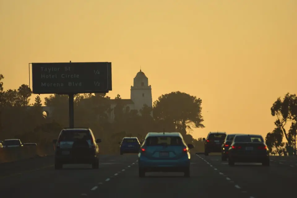 The Process Server  driving car at golden hour in San Jose